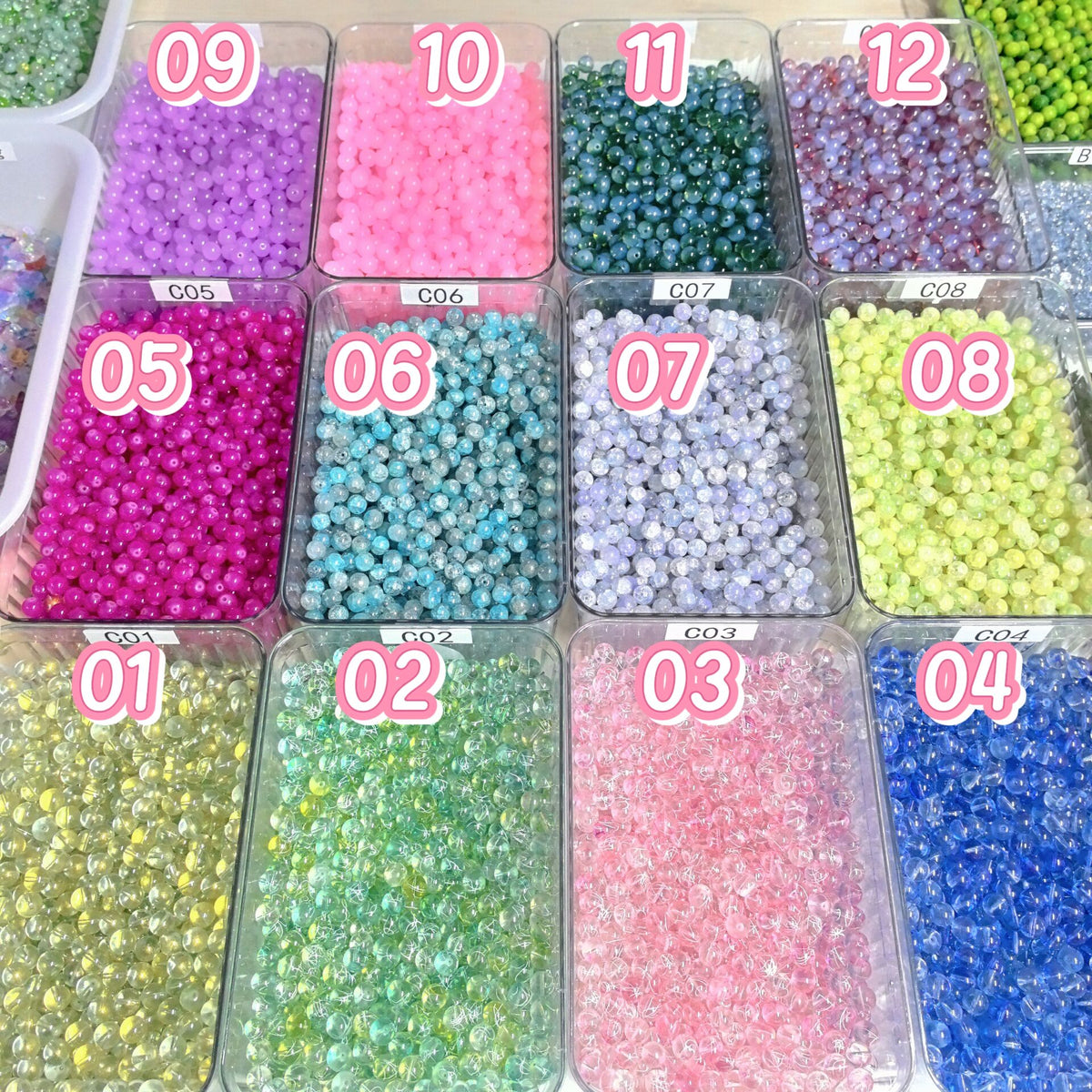 12MM Glass beads